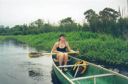 Canoe Carribean river delta