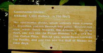 Continental Divide sign