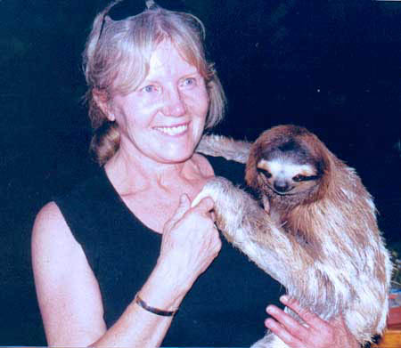 Jan+Buttercup the sloth